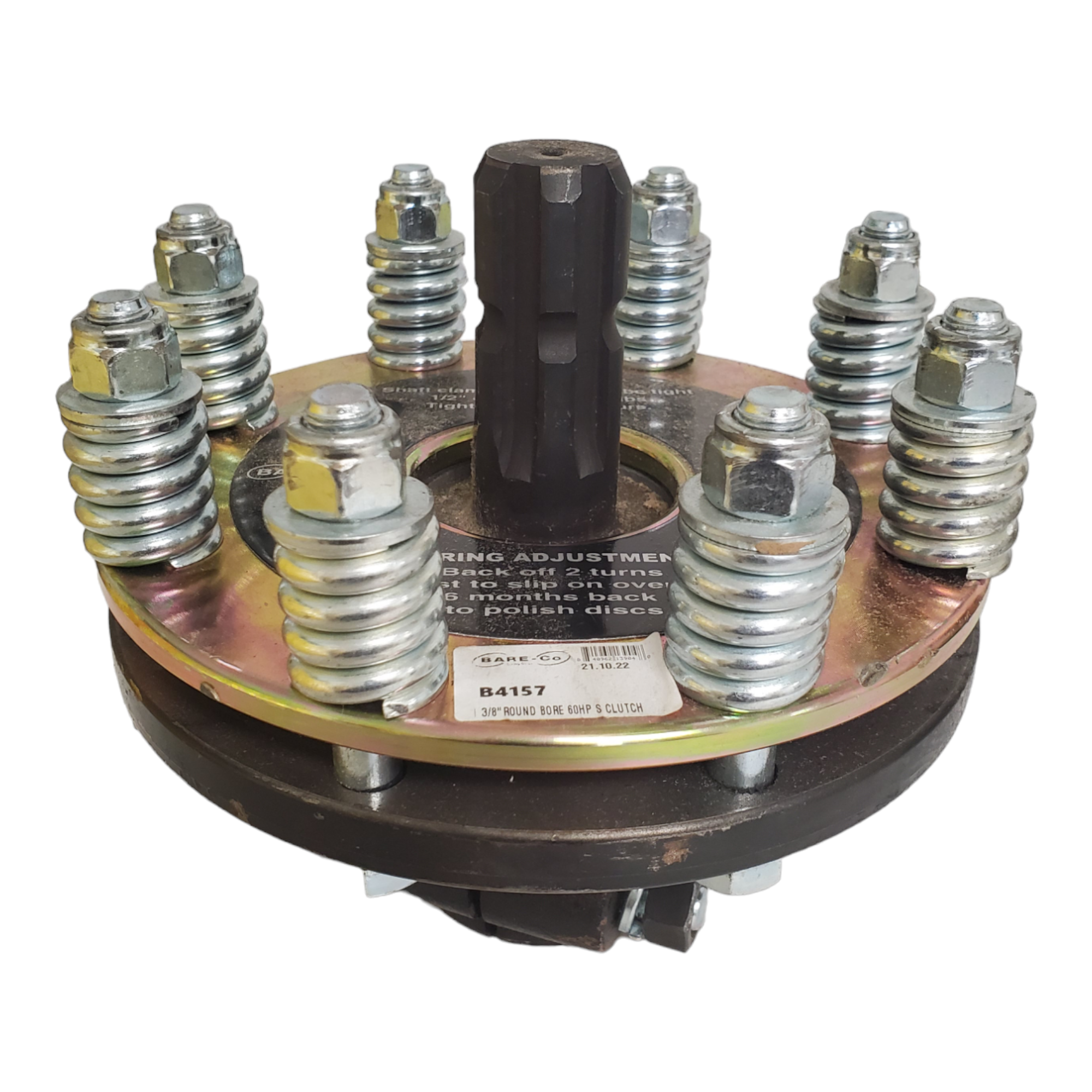 60 HP Slip Clutch With 1 3/8" Round Female And 1 3/8" 6 Male – Part # B4157