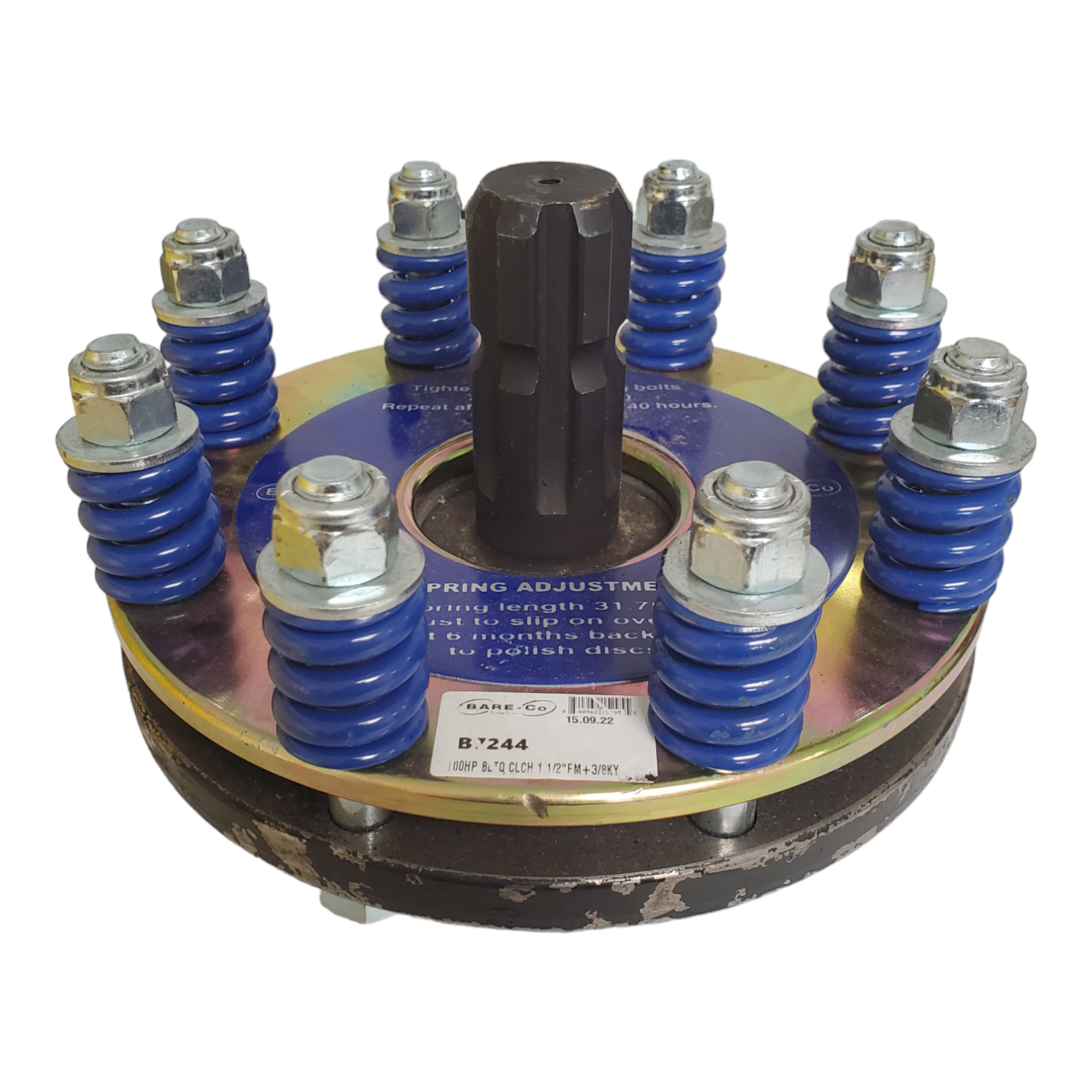 100 HP Slip Clutch With 1 1/2" Round Female And 1 3/8" 6 Male – Part # B7244