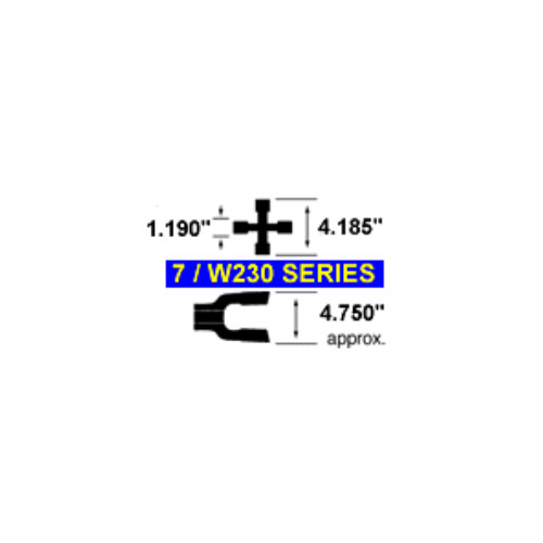 1 3/8" 6 Splines PTO End Yoke Series 7/W230 – Part # A723538