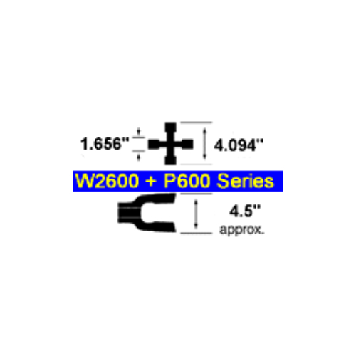 1 3/8" 21 Splines PTO End Yoke Series W2600/P600 – Part # A026121