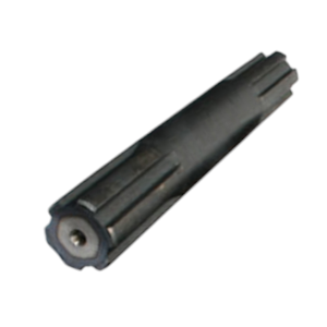 1 3/8 6 Plain Center Splined Shaft 10" Long, Heat Treated High Tensile – Part # B8284