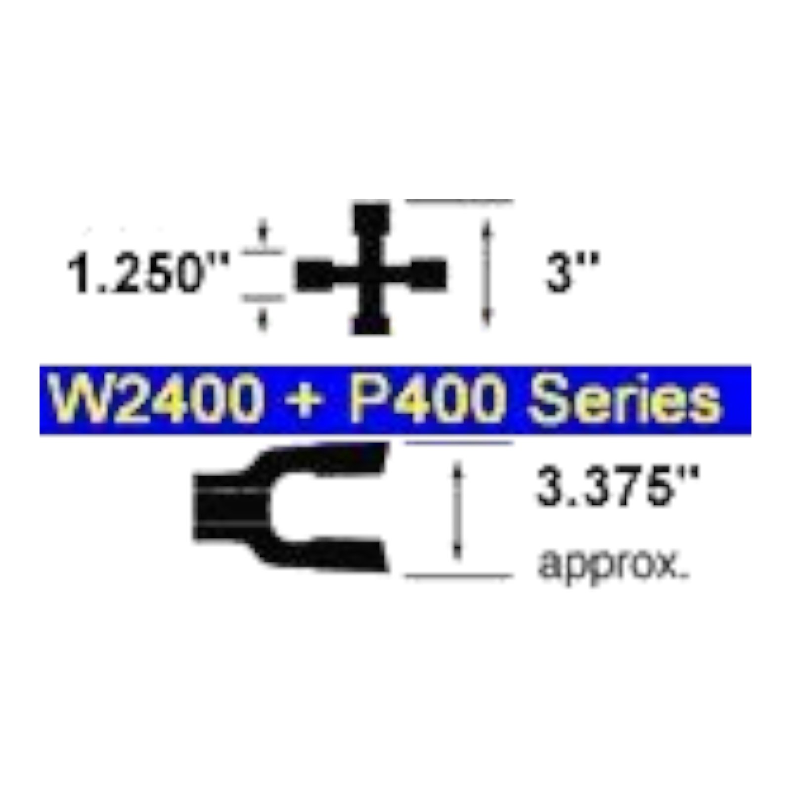 Series W2400 Outer Lemon Tube Joint with 1 3/8" 6 Splines Yoke (1.875" Dia Tube) – Part # A35005